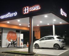 Eletroposto Copel  -  Foto: Luiz Fernando Oliveira/Renault/Copel