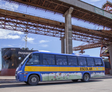 Alunos visitam Porto .  -  Paranaguá, 14/03/2019  -  Foto:Claudio Neves/ Divulgação APPA