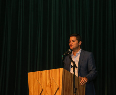 O chefe da Casa Civil do Paraná, Guto Silva  na apresentação das diretrizes da Celepar nesta sexta-feira (15) no Teatro Bom Jesus em Curitiba.   Curitiba, 15/03/2019 -  Foto: Geraldo Bubniak/ANPr
