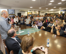 Governador Carlos Massa Ratinho Junior libera recursos para pavimentação asfáltica em Araucária.  -  Araucária, 20/03/2019  -  Foto: José Fernando Ogura/ANPr