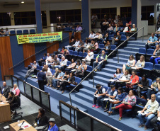Os 399 municípios do Paraná realizam até a segunda quinzena do mês de abril suas Conferências Municipais de Saúde para a discussão de propostas de melhorias na qualidade dos serviços prestados à população. Estas propostas serão debatidas na esfera estadual, em junho, na 12a Conferência de Saúde do Paraná, e depois de aprovadas, seguem para debate federal, em agosto, na Conferência Nacional de Saúde. Foto:Diogo Pracz de Oliveira/SESA