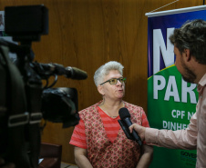 O Governo do Estado entrega os três principais prêmios do sorteio de fevereiro do programa Nota Paraná.  A solenidade de premiação acontece na Secretaria de Estado da Fazenda, em Curitiba nesta quinta-feira (21).   Curitiba, 21/03/2019 -  Foto: Geraldo Bubniak/ANPr
