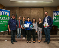 O Governo do Estado entrega os três principais prêmios do sorteio de fevereiro do programa Nota Paraná.  A solenidade de premiação acontece na Secretaria de Estado da Fazenda, em Curitiba nesta quinta-feira (21).   Curitiba, 21/03/2019 -  Foto: Geraldo Bubniak/ANPr