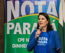 O Governo do Estado entrega os três principais prêmios do sorteio de fevereiro do programa Nota Paraná.  A solenidade de premiação acontece na Secretaria de Estado da Fazenda, em Curitiba nesta quinta-feira (21).   Curitiba, 21/03/2019 -  Foto: Geraldo Bubniak/ANPr