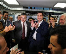 Governador Carlos Massa Ratinho Junior participa da posse do secretário de Estado da Saúde, Carlos Alberto Gebrim Preto (Beto Preto). Curitiba, 25/03/2019. Foto: Geraldo Bubniak/ANPr