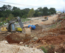 Rodovia da Uva - Obras - Colombo. Foto: Jaelson Lucas/ANPr