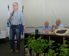O secretário estadual da Agricultura e do Abastecimento, Norberto Ortigara, participou nesta quinta-feira (28) em Ponta Grossa do lançamento da cultivar de feijão-preto IPR Urutau, elaborada pelo Instituto Agronômico do Paraná (Iapar).  -  Ponta Grossa, 28/03/2019  -  Foto:  Edino Ferreira da Silva/ Iapar