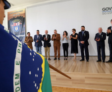 Batalhão da Policia Ambiental comemora 62 anos, vice governador Darci Piana recebe medalha do mérito ambiental.
Foto Gilson Abreu/ANPr