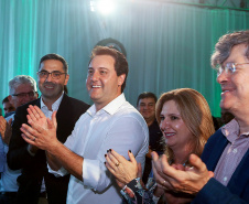 Governador Carlos Massa Ratinho Júnior visita a fábrica da Klabin em Ortigueira, na assinatura de convênio com a empresa e a prefeitura do município para a construção da Escola Técnica de Operação Florestal e Agrícola. - Ortigueira, 16/04/2019 - Foto: Jaelson Lucas/ANPr