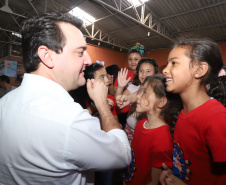 O governador Carlos Massa Ratinho Junior e o ministro da Cidadania, Osmar Terra, lançam o programa Criança Feliz . Curitiba, 18/04/2019 - Foto: Rodrigo Felix Leal/ANPr