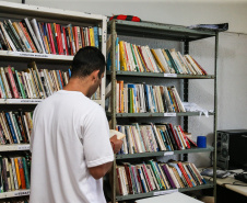 A Secretaria de Estado da Educação garante acesso à alfabetização, à escolarização básica e à formação superior a aproximadamente 36% dos presos que cumprem pena nas 33 unidades prisionais do Estado. Curitiba, 28/03/2019 -  Foto: Geraldo Bubniak/ANPr