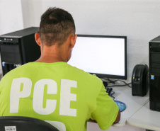 A Secretaria de Estado da Educação garante acesso à alfabetização, à escolarização básica e à formação superior a aproximadamente 36% dos presos que cumprem pena nas 33 unidades prisionais do Estado. Curitiba, 28/03/2019 -  Foto: Geraldo Bubniak/ANPr