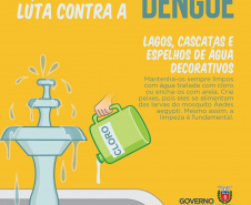 A Secretaria da Saúde do Paraná lançou nesta terça-feira (23) uma campanha digital com orientações sobre medidas preventivas para o combate à dengue. O mote é Faça a sua parte na luta contra a dengue. Foto:SESA