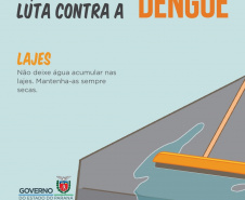 A Secretaria da Saúde do Paraná lançou nesta terça-feira (23) uma campanha digital com orientações sobre medidas preventivas para o combate à dengue. O mote é Faça a sua parte na luta contra a dengue. Foto:SESA