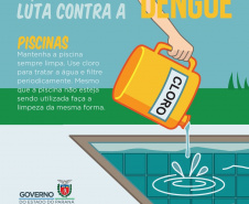 A Secretaria da Saúde do Paraná lançou nesta terça-feira (23) uma campanha digital com orientações sobre medidas preventivas para o combate à dengue. O mote é Faça a sua parte na luta contra a dengue. Foto:SESA