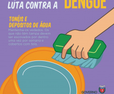 A Secretaria da Saúde do Paraná lançou nesta terça-feira (23) uma campanha digital com orientações sobre medidas preventivas para o combate à dengue. O mote é Faça a sua parte na luta contra a dengue. Foto:SESA