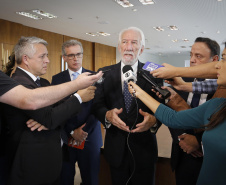 Coletiva de imprensa com o vice-governador Darci Piana.  -  29/04/2019  -  Foto: Arnaldo Alves/ANPr