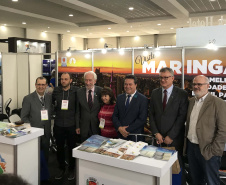 Com a participação do vice-governador Darci Piana, a Paraná Turismo, vinculado à Secretaria de Estado do Desenvolvimento Sustentável e Turismo, apresentou nesta sexta-feira (3) o estande “15ª Mostra das Regiões Turísticas do Paraná”, com uma área de 430 metros, com o objetivo de mostrar as 14 regiões com maior potencial turístico do Estado.Foto: Divulgação/SEDST