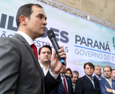 O governador Carlos Massa Ratinho Junior lançou o Programa de Revitalização das Estradas, que vai beneficiar todas as regiões do Paraná.
Foto Gilson Abreu/ANPr