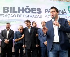 O governador Carlos Massa Ratinho Junior lançou o Programa de Revitalização das Estradas, que vai beneficiar todas as regiões do Paraná.
Foto Gilson Abreu/ANPr