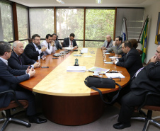 Reunião entre a secretaria do Planejamento e BRDE. Foto: José Fernando Ogura. 09/05/2019