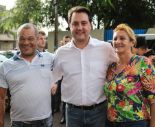 O governador Carlos Massa Ratinho Junior lança o programa Escola Segura. Foz do Iguaçu, 09/05/2019 -  Foto: Geraldo Bubniak/ANPr