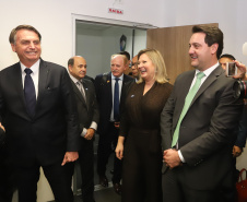 O Centro Integrado de Inteligência de Segurança Pública da Região Sul (CIISP-Sul) iniciou oficialmente as atividades nesta sexta-feira (10). A unidade funciona em Curitiba e a ativação contou com a presença do presidente Jair Bolsonaro, do governador Carlos Massa Ratinho Junior, do ministro da Justiça e Segurança Pública, Sérgio Moro, e de representantes do Rio Grande do Sul e Santa Catarina, além de autoridades federais e estaduais.

 Foto: Rodrigo Felix Leal/ANPr