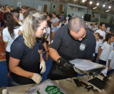 A feira de serviços Paraná Cidadão ofertou diversos serviços gratuitos para a população do município de Palotina e região. Durante os três dias de evento mais de 2 mil pessoas passaram pelo Ginásio Municipal de Esportes Romeu  Hendges (Umesp).Foto:SEJUT