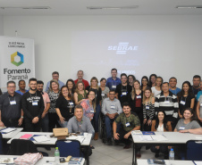 Fomento Paraná prepara nova turma de agentes de crédito A fase presencial do treinamento acontece nas instalações do Centro de Capacitação do Sebrae-PR em Curitiba. Foto: Divulgação/Fomento Paraná