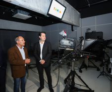 A TV Paraná Turismo foi lançada nesta segunda-feira (13), no Canal da Música, em Curitiba, sede da emissora, com a presença do governador Carlos Massa Ratinho Junior. A estreia da grade será nesta terça-feira, às 20 horas, com o programa AgroTur, dedicado ao turismo rural.. Curitiba,13/05/2019 Foto: Rodrigo Felix Leal/ ANPr