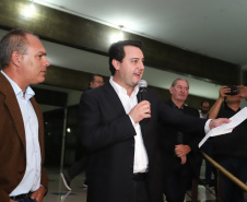 A TV Paraná Turismo foi lançada nesta segunda-feira (13), no Canal da Música, em Curitiba, sede da emissora, com a presença do governador Carlos Massa Ratinho Junior. A estreia da grade será nesta terça-feira, às 20 horas, com o programa AgroTur, dedicado ao turismo rural.. Curitiba,13/05/2019 Foto: Rodrigo Felix Leal/ ANPr