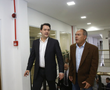 A TV Paraná Turismo foi lançada nesta segunda-feira (13), no Canal da Música, em Curitiba, sede da emissora, com a presença do governador Carlos Massa Ratinho Junior. A estreia da grade será nesta terça-feira, às 20 horas, com o programa AgroTur, dedicado ao turismo rural.. Curitiba,13/05/2019 Foto: Jaelson Lucas/ ANPr
