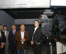 A TV Paraná Turismo foi lançada nesta segunda-feira (13), no Canal da Música, em Curitiba, sede da emissora, com a presença do governador Carlos Massa Ratinho Junior. A estreia da grade será nesta terça-feira, às 20 horas, com o programa AgroTur, dedicado ao turismo rural.. Curitiba,13/05/2019 Foto: Jaelson Lucas/ ANPr