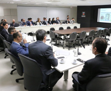 Integrantes do Programa Internacional de Cooperação Urbana (IUC) de Valência, na Espanha, fazem até sexta-feira (17) visitas técnicas a setores inovadores Governo do Estado nas cidades de Curitiba e Foz do Iguaçu. O programa tem o objetivo de habilitar cidades e regiões a se conectarem e compartilharem soluções para problemas em comum. Foto: Divulgação/SETI