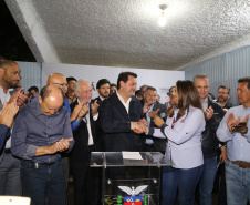 O governador Carlos Massa Ratinho Junior destacou, no ato de transferência da sede da administração estadual para Maringá, no Noroeste do Paraná, que a iniciativa visa atender as demandas da região e tornar o Governo mais acessível para a população. O município irá sediar o Poder Executivo até sexta-feira (17). Foto: Gilson Abreu/ANPr