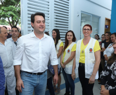  O governador Carlos Massa Ratinho Junior também inaugurou nesta quinta-feira (16) o CMEI José Prestes Neto, no Jardim Alvorada, em Maringá. O prédio de 3 mil metros quadrados tem capacidade para até 500 alunos do berçário ao 5° ano.Foto Rodrigo Felix Leal/ANPr