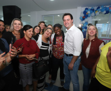  O governador Carlos Massa Ratinho Junior também inaugurou nesta quinta-feira (16) o CMEI José Prestes Neto, no Jardim Alvorada, em Maringá. O prédio de 3 mil metros quadrados tem capacidade para até 500 alunos do berçário ao 5° ano.Foto Rodrigo Felix Leal/ANPr