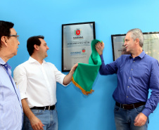  O governador Carlos Massa Ratinho Junior também inaugurou nesta quinta-feira (16) o CMEI José Prestes Neto, no Jardim Alvorada, em Maringá. O prédio de 3 mil metros quadrados tem capacidade para até 500 alunos do berçário ao 5° ano.Foto Gilson Abreu/ANPr