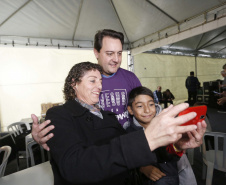 O governador Carlos Massa Ratinho Junior participa da Marcha para Jesus.Curitiba, 18-05-19Foto: Arnaldo Alves 
