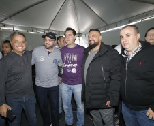 O governador Carlos Massa Ratinho Junior participa da Marcha para Jesus.Curitiba, 18-05-19Foto: Arnaldo Alves 