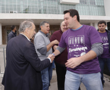 O governador Carlos Massa Ratinho Junior participa da Marcha para Jesus.Curitiba, 18-05-19Foto: Arnaldo Alves 