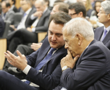 Programa de concessões na área da infraestrutura, projetos de parcerias público-privadas e um ambiente propício para negócios tornam o Paraná o Estado atrativo para investidores. A avaliação é do governador Carlos Massa Ratinho Junior, que abriu nesta terça-feira (21) a segunda edição do Paraná Day. Foto: Arnaldo Alves/ANPr