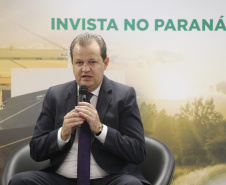 Programa de concessões na área da infraestrutura, projetos de parcerias público-privadas e um ambiente propício para negócios tornam o Paraná o Estado atrativo para investidores. A avaliação é do governador Carlos Massa Ratinho Junior, que abriu nesta terça-feira (21) a segunda edição do Paraná Day. Foto: Arnaldo Alves/ANPr