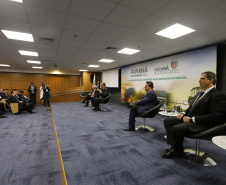 Programa de concessões na área da infraestrutura, projetos de parcerias público-privadas e um ambiente propício para negócios tornam o Paraná o Estado atrativo para investidores. A avaliação é do governador Carlos Massa Ratinho Junior, que abriu nesta terça-feira (21) a segunda edição do Paraná Day. Foto: Arnaldo Alves/ANPr