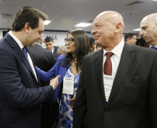 Programa de concessões na área da infraestrutura, projetos de parcerias público-privadas e um ambiente propício para negócios tornam o Paraná o Estado atrativo para investidores. A avaliação é do governador Carlos Massa Ratinho Junior, que abriu nesta terça-feira (21) a segunda edição do Paraná Day. Foto: Arnaldo Alves/ANPr