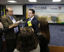 Programa de concessões na área da infraestrutura, projetos de parcerias público-privadas e um ambiente propício para negócios tornam o Paraná o Estado atrativo para investidores. A avaliação é do governador Carlos Massa Ratinho Junior, que abriu nesta terça-feira (21) a segunda edição do Paraná Day. Foto: Arnaldo Alves/ANPr