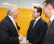 Programa de concessões na área da infraestrutura, projetos de parcerias público-privadas e um ambiente propício para negócios tornam o Paraná o Estado atrativo para investidores. A avaliação é do governador Carlos Massa Ratinho Junior, que abriu nesta terça-feira (21) a segunda edição do Paraná Day.Foto: Rodrigo Felix Leal/ANPr
