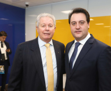 Programa de concessões na área da infraestrutura, projetos de parcerias público-privadas e um ambiente propício para negócios tornam o Paraná o Estado atrativo para investidores. A avaliação é do governador Carlos Massa Ratinho Junior, que abriu nesta terça-feira (21) a segunda edição do Paraná Day.Foto: Rodrigo Felix Leal/ANPr