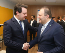 Programa de concessões na área da infraestrutura, projetos de parcerias público-privadas e um ambiente propício para negócios tornam o Paraná o Estado atrativo para investidores. A avaliação é do governador Carlos Massa Ratinho Junior, que abriu nesta terça-feira (21) a segunda edição do Paraná Day.Foto: Rodrigo Felix Leal/ANPr