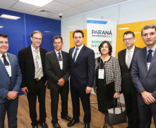 Programa de concessões na área da infraestrutura, projetos de parcerias público-privadas e um ambiente propício para negócios tornam o Paraná o Estado atrativo para investidores. A avaliação é do governador Carlos Massa Ratinho Junior, que abriu nesta terça-feira (21) a segunda edição do Paraná Day.Foto: Rodrigo Felix Leal/ANPr